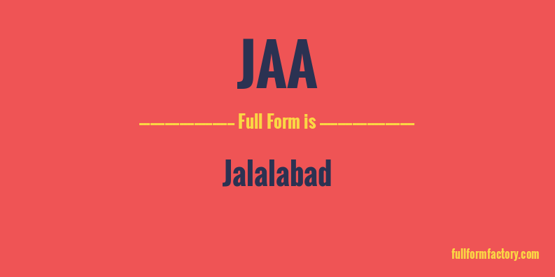 jaa-full-form