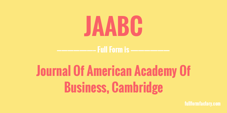 jaabc-full-form