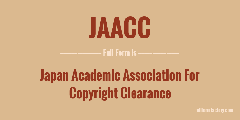 jaacc-full-form