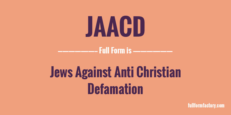 jaacd-full-form