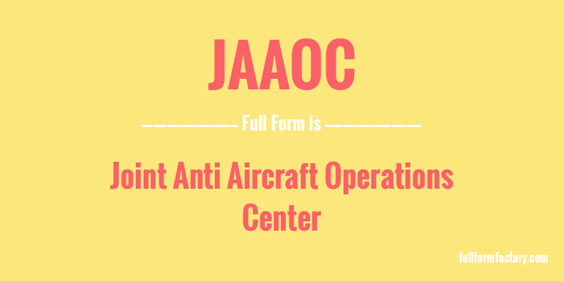 jaaoc-full-form