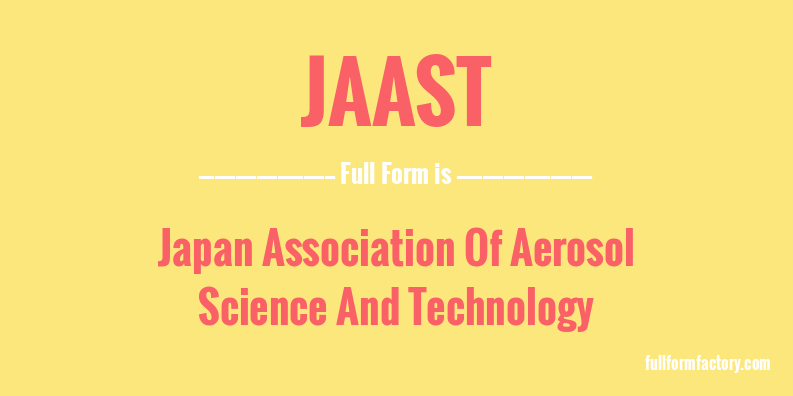 jaast-full-form