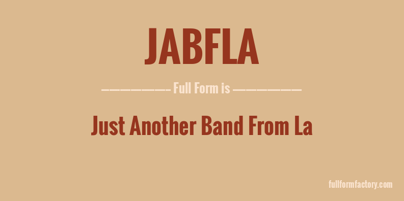 jabfla-full-form