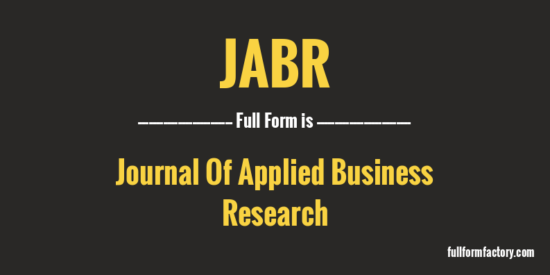 jabr-full-form
