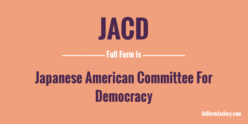 jacd-full-form