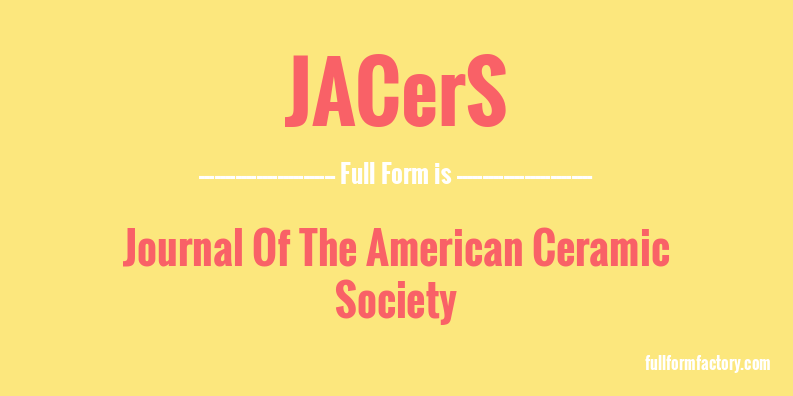 jacers-full-form
