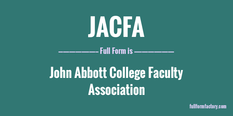 jacfa-full-form