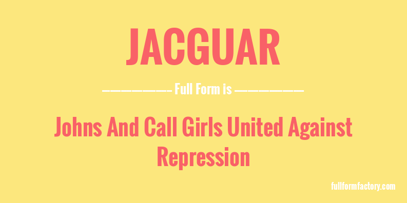 jacguar-full-form