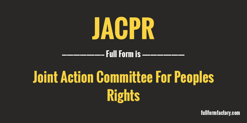 jacpr-full-form