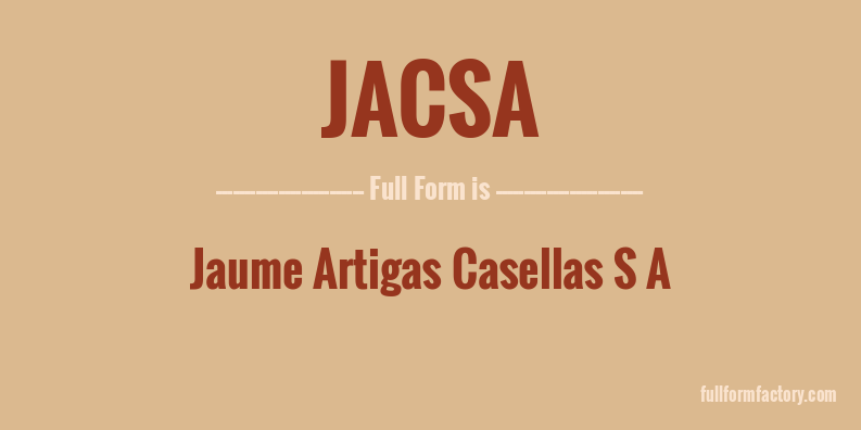 jacsa-full-form