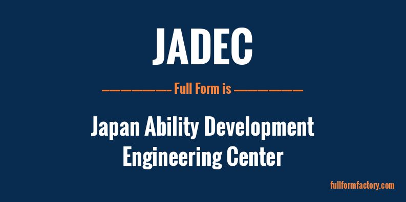 jadec-full-form