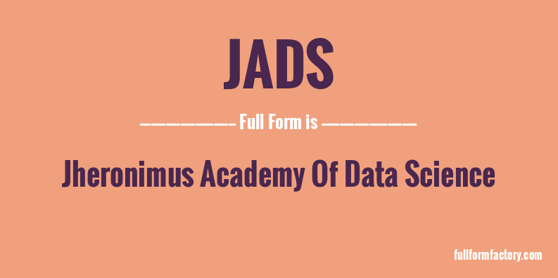 jads-full-form