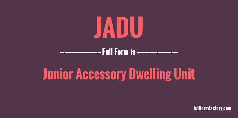 jadu-full-form