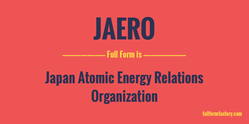 jaero-full-form
