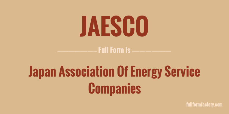 jaesco-full-form