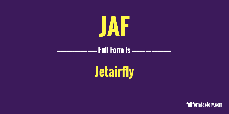 jaf-full-form