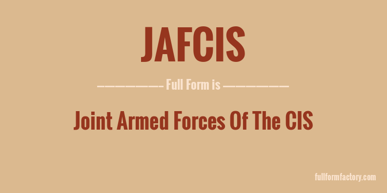 jafcis-full-form
