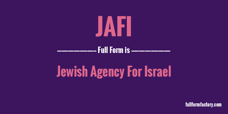 jafi-full-form