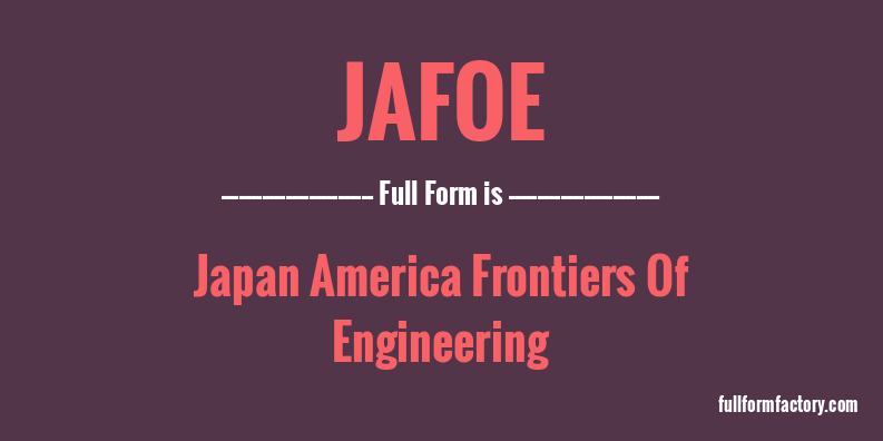 jafoe-full-form