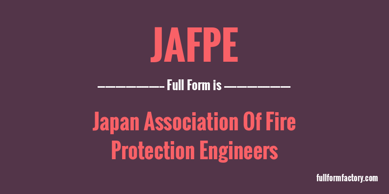 jafpe-full-form