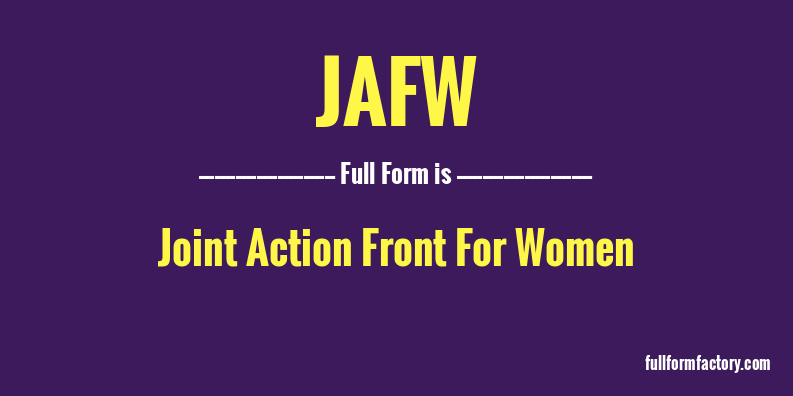 jafw-full-form