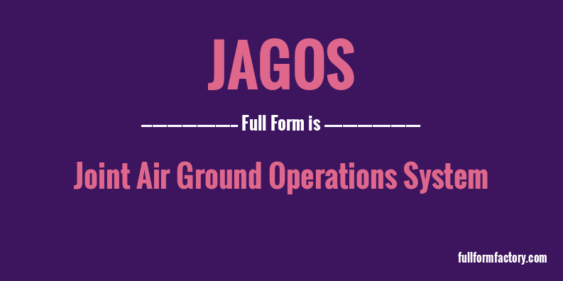 jagos-full-form