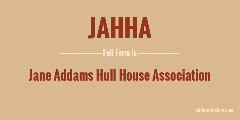 jahha-full-form