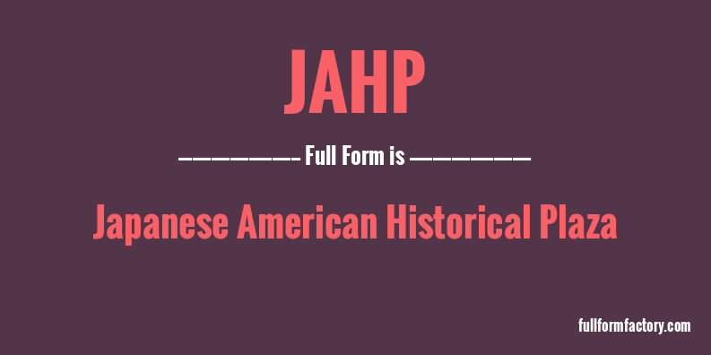 jahp-full-form