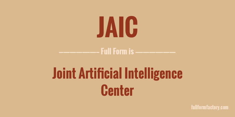 jaic-full-form