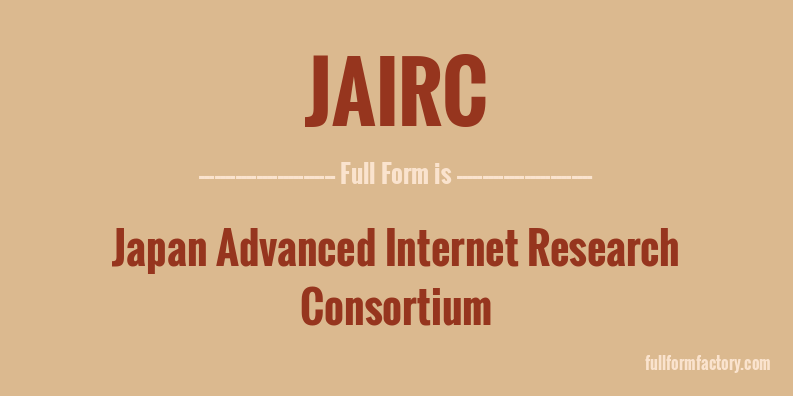 jairc-full-form