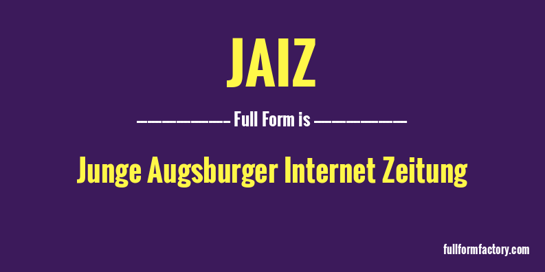 jaiz-full-form