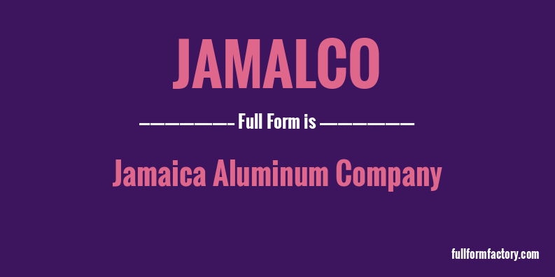 jamalco-full-form