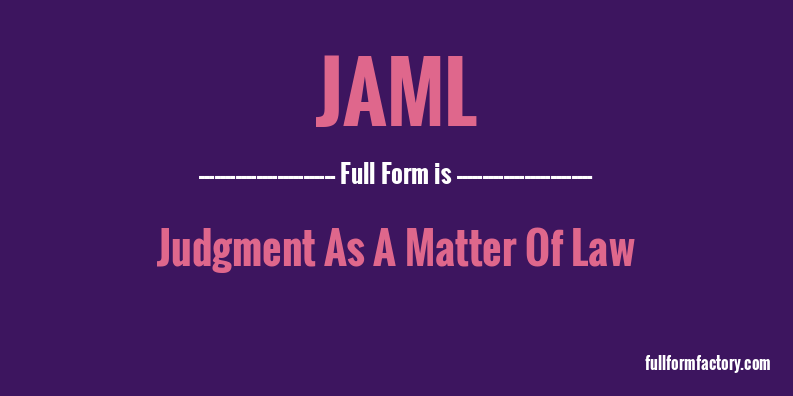 jaml-full-form