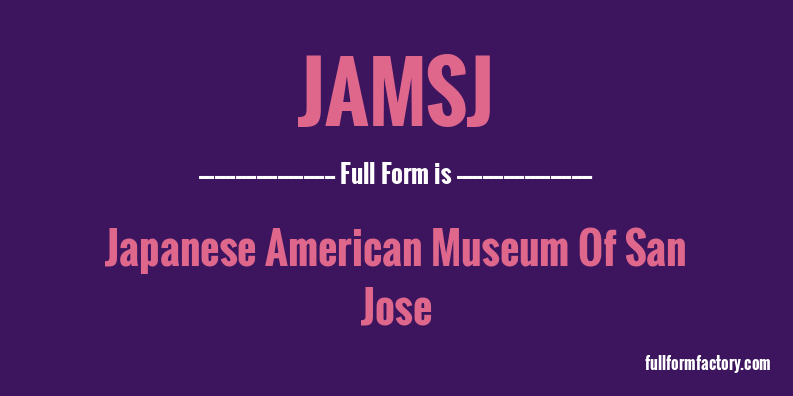 jamsj-full-form
