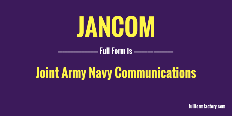 jancom-full-form