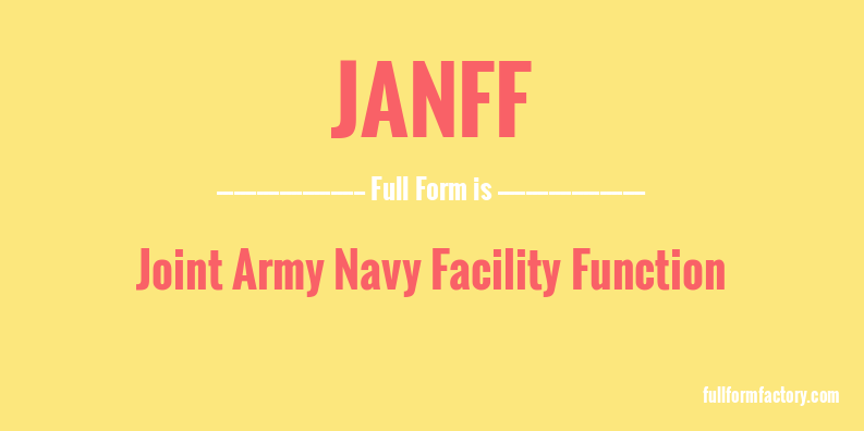 janff-full-form