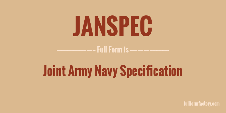janspec-full-form