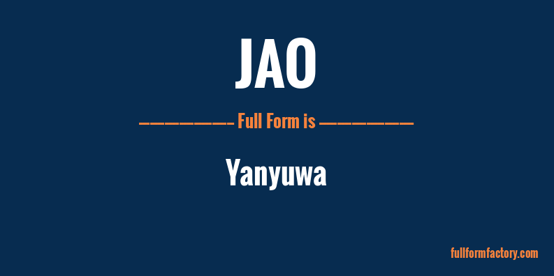 jao-full-form