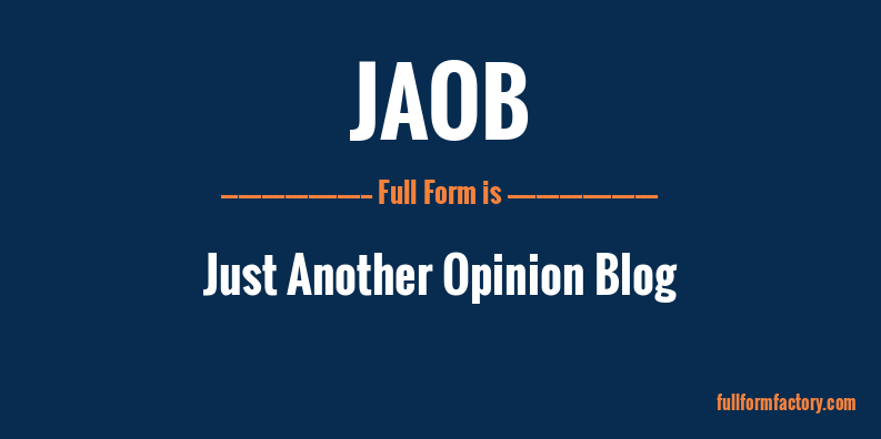 jaob-full-form