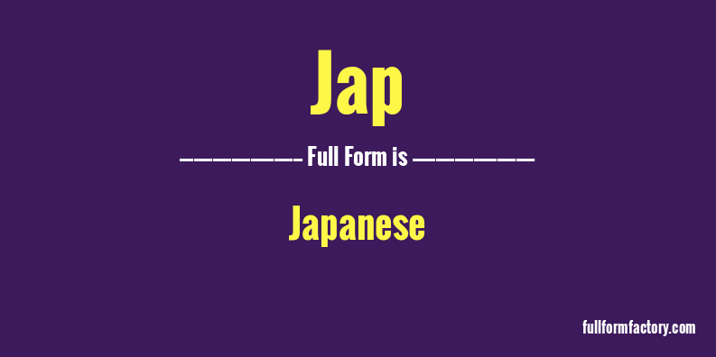 jap-full-form