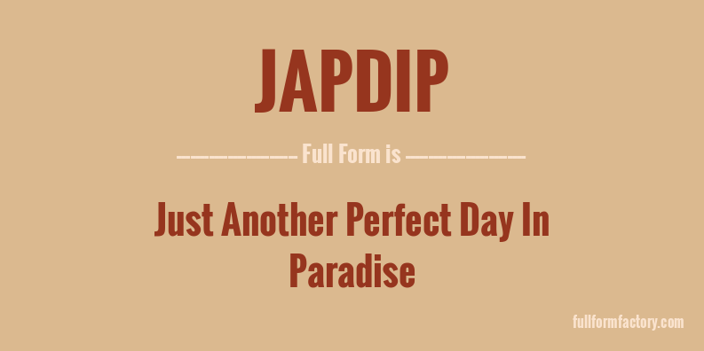 japdip-full-form