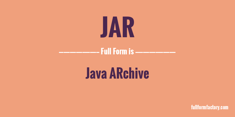 jar-full-form