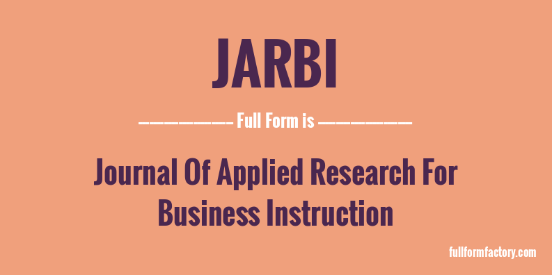 jarbi-full-form