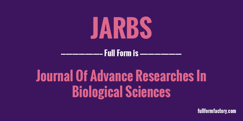 jarbs-full-form
