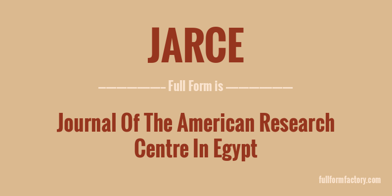 jarce-full-form