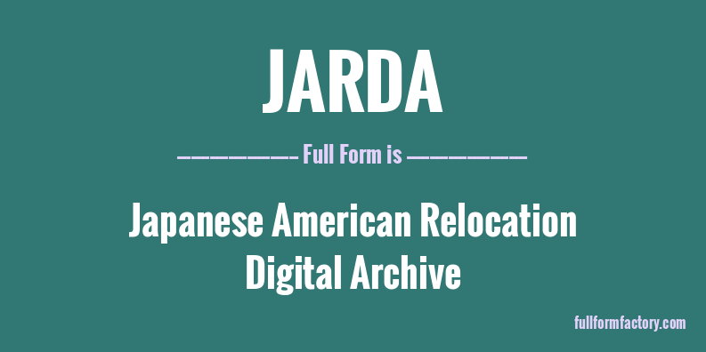jarda-full-form
