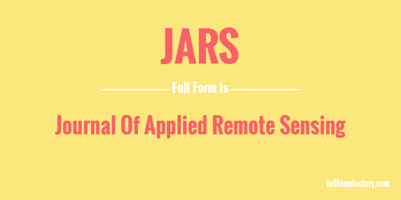 jars-full-form