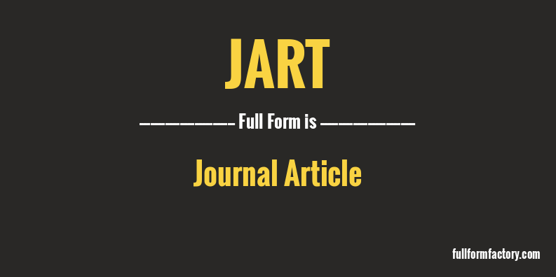 jart-full-form