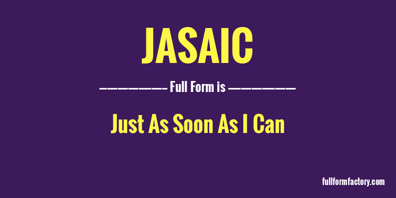 jasaic-full-form