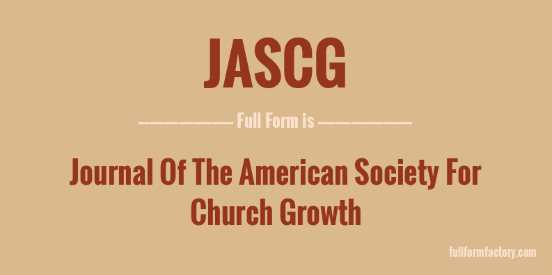 jascg-full-form